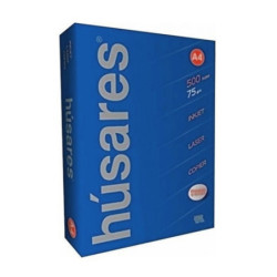 Resma A4 75gr 500 hojas. HUSARES