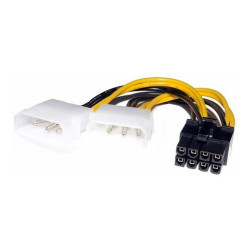 CABLE ADAPTADOR 6 PINES A 2 MOLEX  PARA PLACAS VGA