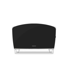 CALEFACTOR PEABODY DOBLE VIDRIO 1500W NEGRO