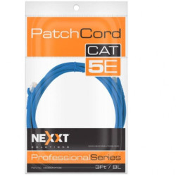 CABLE NEXXT PATCH CORD CAT 5E 3FT AZUL 0.80CM
