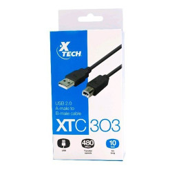 Cable Xtech  USB 2.0 - Impresora 3 mts diam 3.8mm