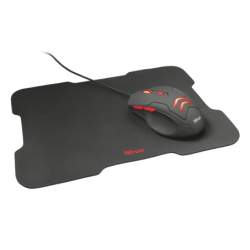 MOUSE TRUST + PAD (COMBO) GAMING ZIVA NEGRO
