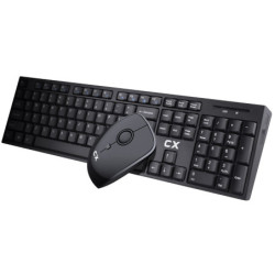 TECLADO+MOUSE CX LK-66385 USB NEGRO