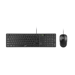 TECLADO+MOUSE GENIUS SLIMSTAR C126 SMART USB NEGRO