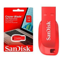 PEN DRIVE CRUZER BLADE 32GB ELECTRIC RED SANDISK
